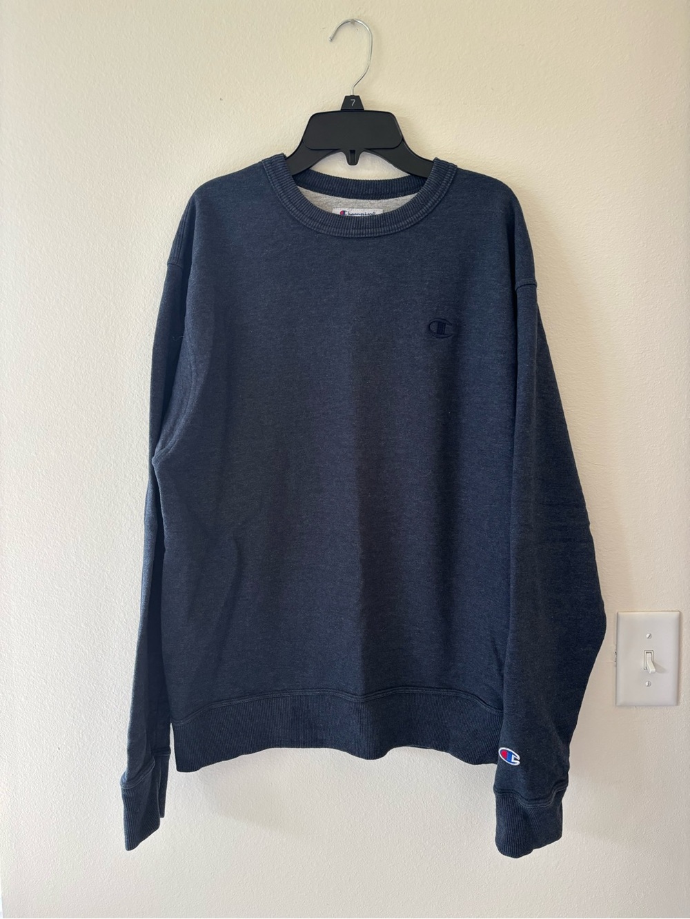 Champion Unisex Crewneck Sweatshirt - Dark Navy Size M